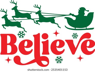 Christmas T-shirt Design, Retro Christmas Sublimation Design Bundle