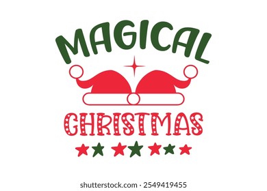 Christmas T-shirt  Design, Christmas sticker Design 