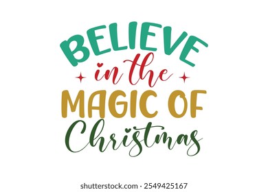 Christmas T-shirt design, Christmas Sticker design 