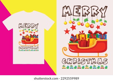 Christmas t-shirt design, trendy t-shirt design, santa t-shirt design, merry christmas t-shirt