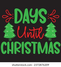 Christmas T-shirt design, Typography design, 