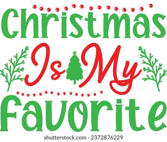 Christmas T-shirt design, Typography design, 