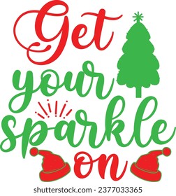 Christmas T-shirt design, typography  design