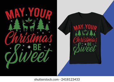 Christmas t-shirt design or Christmas typography t-shirt 