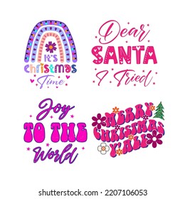 Christmas t-shirt design. Christmas typography. Christmas craft for merchandise. Winter designs. Christmas t shirt designs template