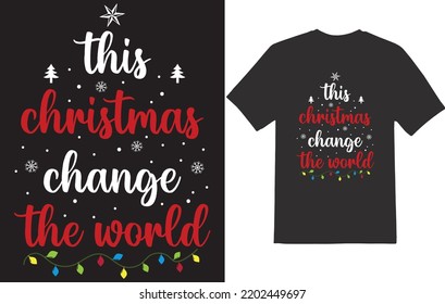 Christmas t-shirt design.
Christmas typography hand-drawn lettering for apparel fashion. Christian religion quotes saying for print. Christmas merchandise designs.