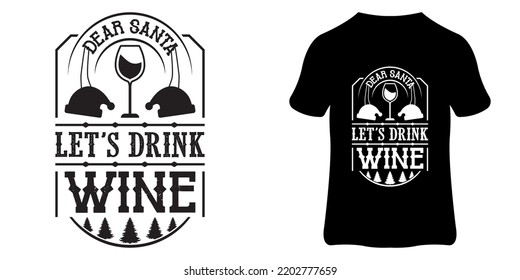 Christmas t-shirt design. Christmas typography, lettering, and print template.