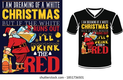 Christmas Tshirt Design With Vector