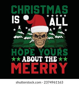 christmas tshirt design vector art