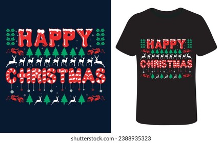 Christmas T-shirt Design, Vector Artwork, Christmas typography T-shirt Design, Trees Shirt, Christmas T-shirt for man's, 