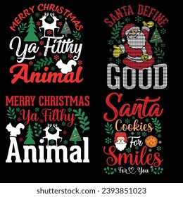 Christmas T-shirt Design vector Concept for Christmas Holiday. - Shutterstock ID 2393851023