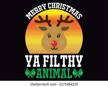 Christmas t-shirt design vector file