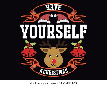 Christmas t-shirt design vector file