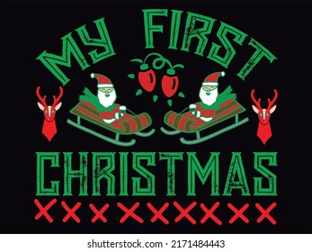 Christmas t-shirt design vector file