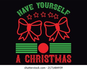 Christmas t-shirt design vector file