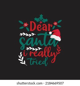 Weihnachts-T-Shirt-Design-Vektordatei