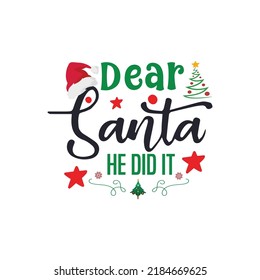 Weihnachts-T-Shirt-Design-Vektordatei