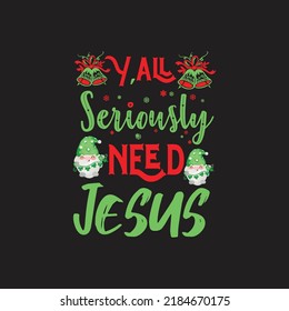 Christmas T-Shirt Design Vector File