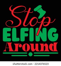 Christmas T-Shirt Design, vector file.