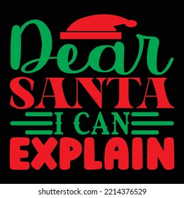 Christmas T-Shirt Design, vector file.