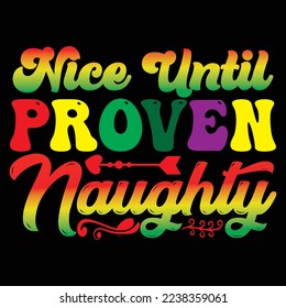 Christmas T-Shirt Design, Vector File.
