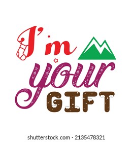 Weihnachts T-Shirt Design Vector. Gut für Kleidung, Grußkarte, Poster und Mug Design. Printable Vektorgrafik, EPS10.