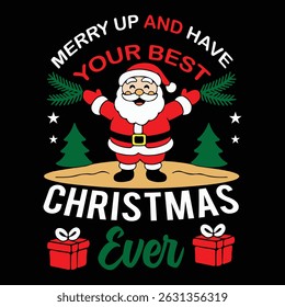 Christmas T-Shirt Design Vector Illustration