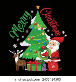 Christmas T-Shirt Design Vector Images