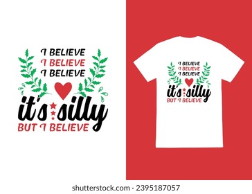 Christmas T-Shirt Design Vector Shape