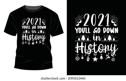 Christmas T-shirt Design, Vintages T-shirt, Vector, Christmas Tree, Happy Christmas Day Gift