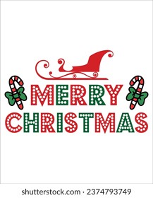 Christmas t-shirt Gift,Sweatshirt Hoodie, Santa Tee, Holiday Shirt, Funny Christmas Day ,Cut File, typography, design bundle

