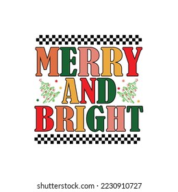 Christmas tshirt sublimation merry and bright