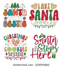 Christmas T-shirt And SVG Design Bundle, Christmas Retro SVG Quotes Design t shirt Bundle, Vector EPS Editable Files, can you download this Design Bundle.