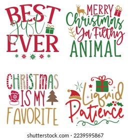 Christmas T-shirt And SVG Design Bundle, Christmas Retro SVG Quotes Design t shirt Bundle, Vector EPS Editable Files, can you download this Design Bundle.