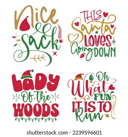 Christmas T-shirt and SVG Design Bundle, Holidays Design Bundle, Winter Christmas SVG files for Cricut, Santa silhouette SVG, Holidays SVG Bundle, Vector EPS Editable Files Bundle.