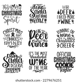 Camiseta De Navidad Y Paquete De Diseño SVG. Navidad SVG Cita Paquete de diseño de camisetas, Archivos editables de EPS vectoriales, puede descargar este archivo