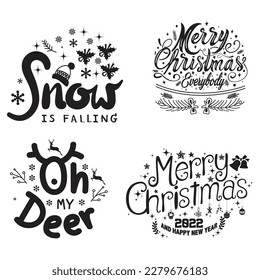Christmas T-shirt And SVG Design Bundle.Christmas Vector EPS Editable File Bundle, can you download this bundle.
