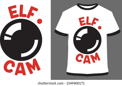 Christmas t-shirt - vector design illustration, it can use for label, logo, sign, sticker for printing for the family t-shirt.