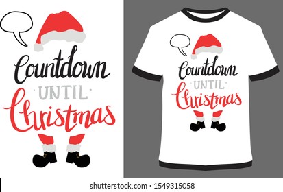 Christmas T-shirts, Christmas vector quote. Holly Jolly Merry Christmas, Santa, and happy new year.- Vintage Vector graphic typographic design for poster, label, badge, logo, icon or t-shirt