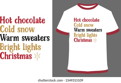 Christmas T-shirts, Christmas vector quote. Holly Jolly Merry Christmas, Santa, and happy new year.- Vintage Vector graphic typographic design for poster, label, badge, logo, icon or t-shirt