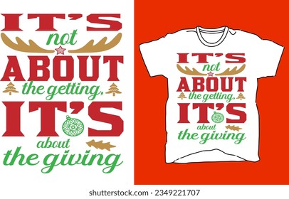 Christmas T-shirts, Christmas vector quote. Holly Jolly Merry Christmas, Santa, and happy new year.- Vintage Vector graphic typographic design