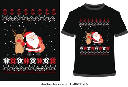 Christmas t-shirts - Vintage Vector graphic typographic design for poster, label, badge, logo, icon or t-shirt