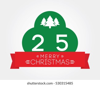 Christmas twenty-five label