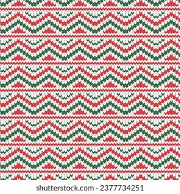 Christmas twisted continuous pattern background vector illustration