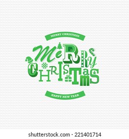 Christmas type design 