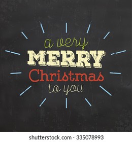 Christmas Typographic Background / Merry Christmas