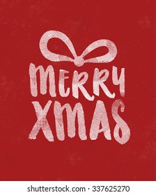 Christmas Typographic Background / Merry Christmas
