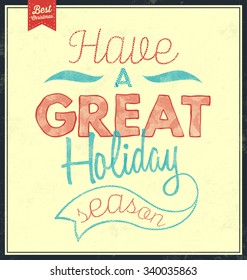 Christmas Typographic Background / Merry Christmas