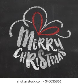 Christmas Typographic Background / Merry Christmas
