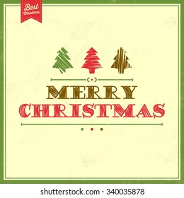 Christmas Typographic Background / Merry Christmas